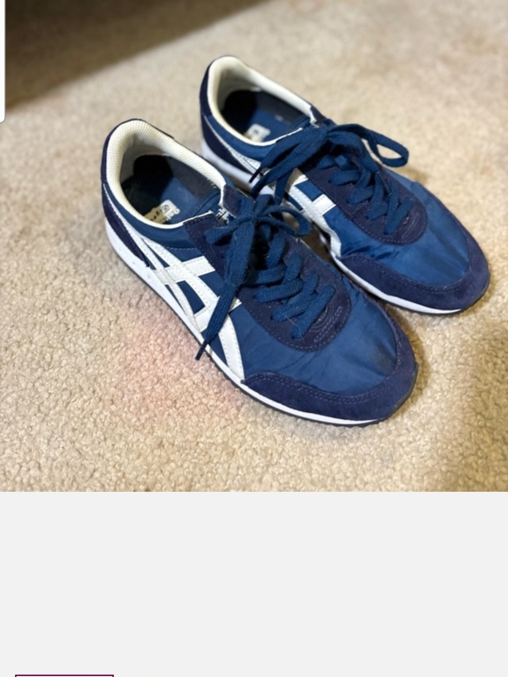 Onitsuka Tiger by Asics Navy & White Retro Runner Sneakers